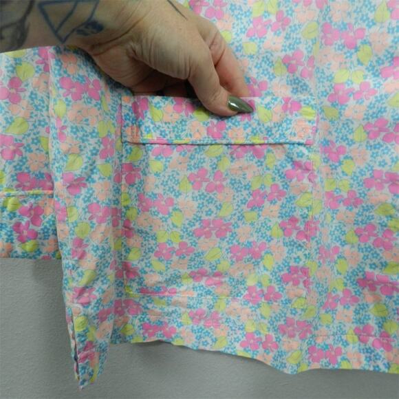 Victoria's Secret Womens Floral Pajama Top Multicolor Size XL‎ Button Up - Picture 4 of 15